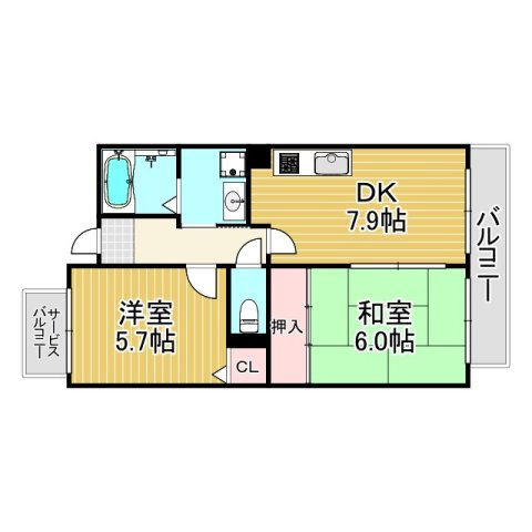 シャルマンの間取り写真