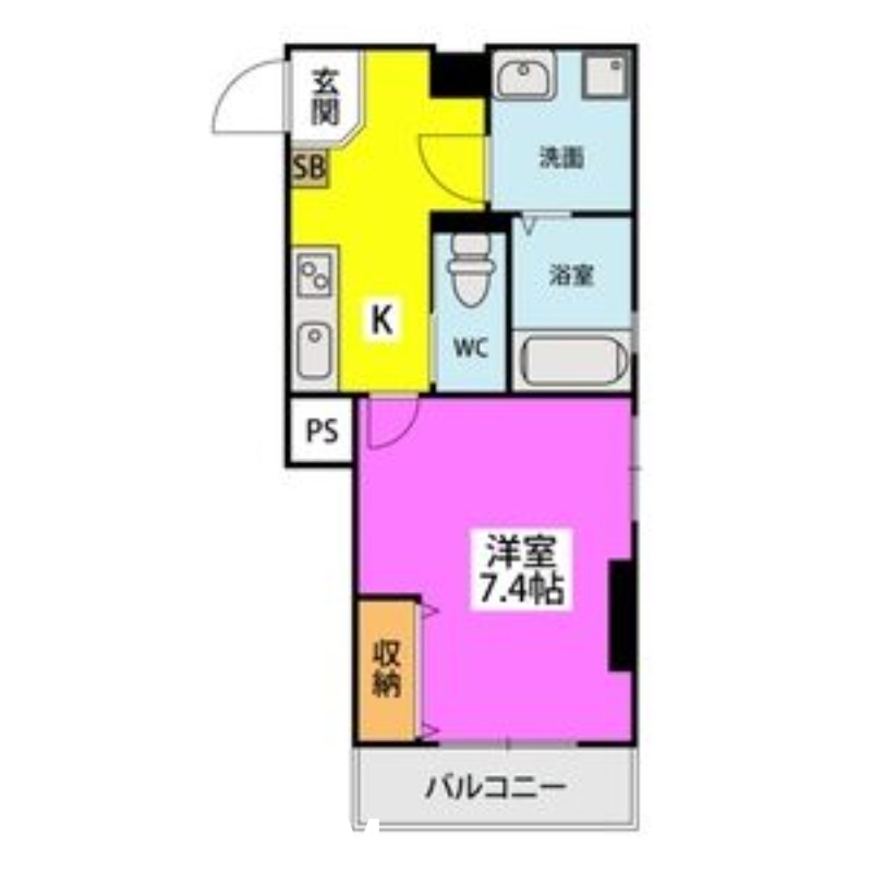 地下鉄空港線 大濠公園駅 徒歩3分 10階建 築24年の間取り写真