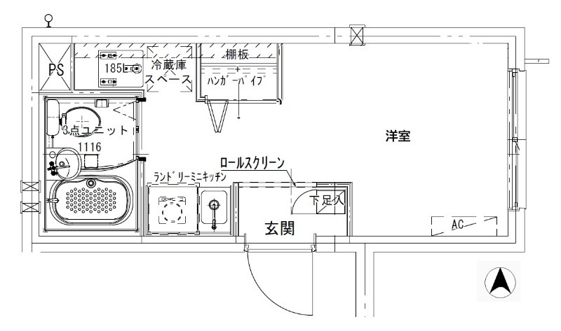 東京メトロ半蔵門線 住吉駅 徒歩12分 5階建 築3年の間取り写真
