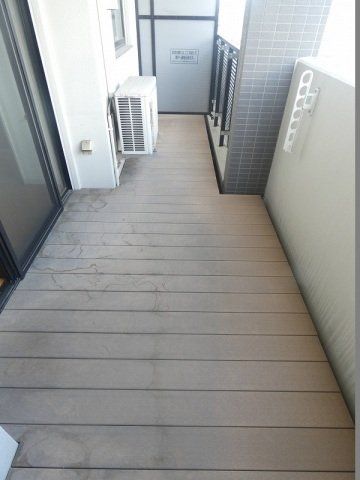 バルコニー　奥行きのあるバルコニーです。