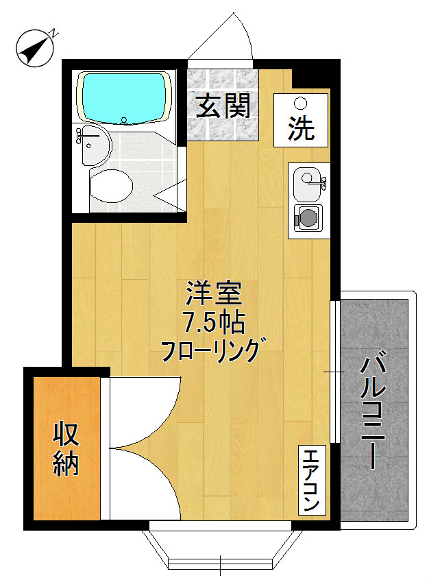 トライアングルKHの間取り