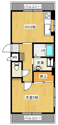 グリーンバードはっとりの間取り