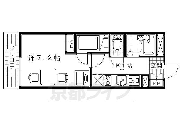 レオパレス大河原の間取り