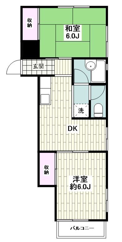 藤沢フラワーマンションの間取り