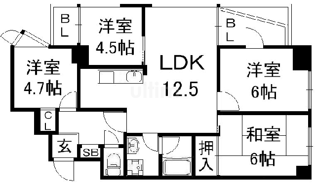 シンフォニーリサーチパークイーストの間取り