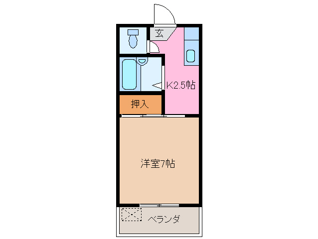 松阪市久保町のマンションの間取り