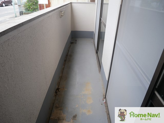 バルコニー　東向きで日当たり良好です。