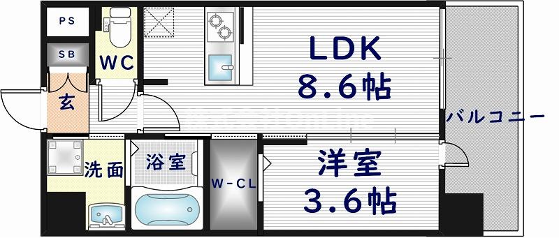 ESTONE　HIGASHIOSAKA（エストワンヒガシオオサカ）の間取り