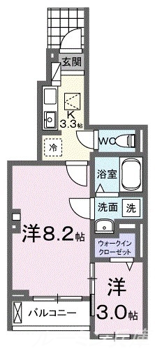 カトレア２の間取り