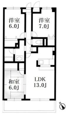 シャルム検見川の間取り