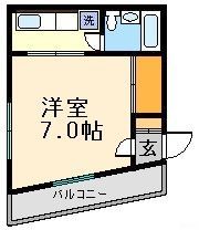 中居町コーポの間取り