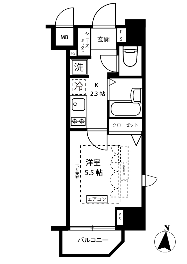 エステムプラザ横濱みなとみらいWESTの間取り