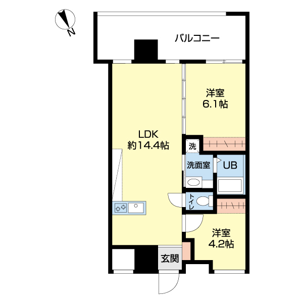 仮）尾上町新築マンションの間取り