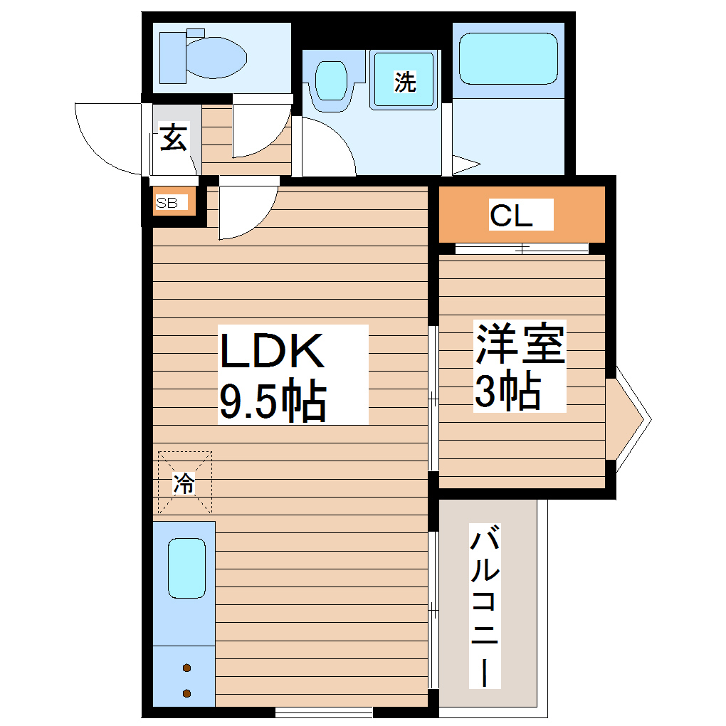 【REGALEST仙台卸町の間取り】