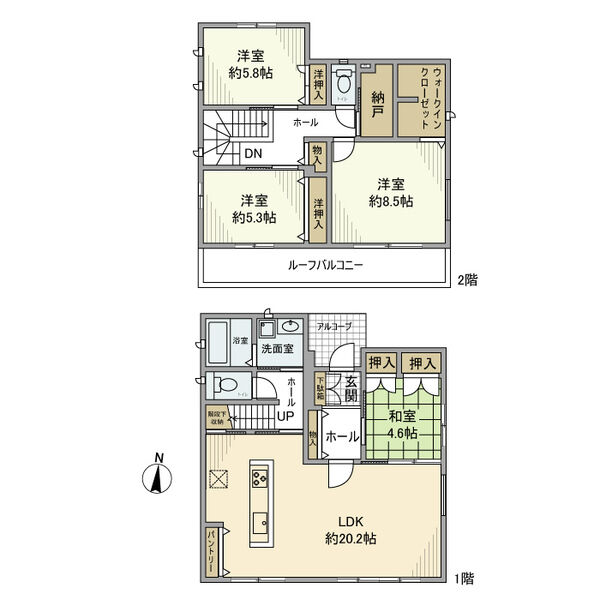 原町字峯畑戸建の建物外観