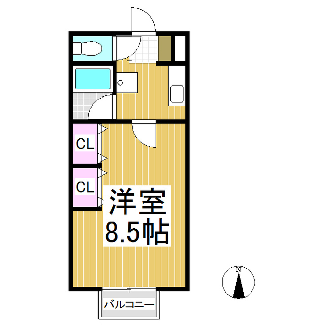 ハイムあっぷるアベニューの間取り