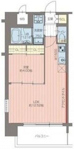 東大阪市下小阪のマンションの間取り