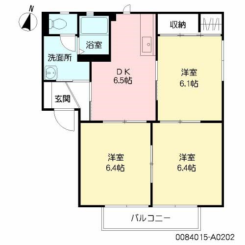 グランデール小川 Ａ棟（小川町）の間取り