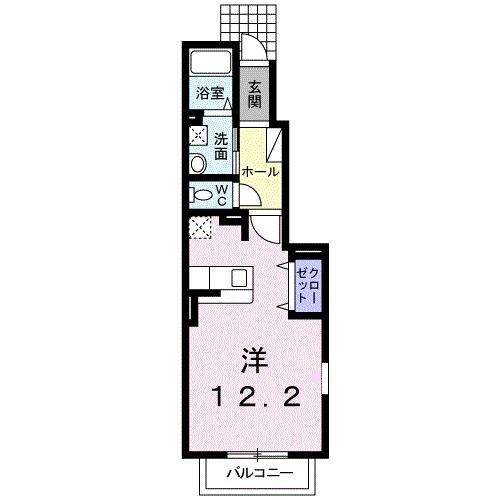 郡山市町東のアパートの間取り