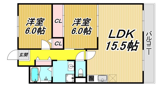 エクセルダイドーの間取り