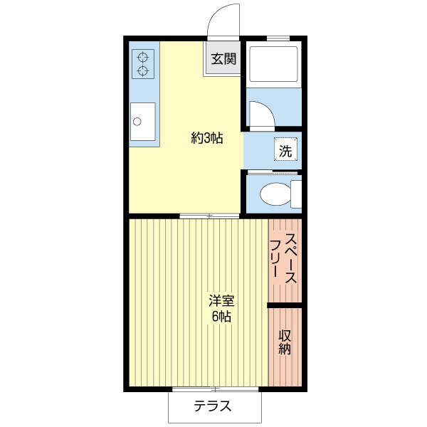 三橋ハイツの間取り