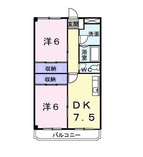 コーポ蘭の間取り