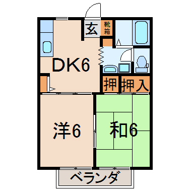 サンプレイスほなみの間取り