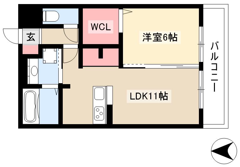 HOURAIマンションの間取り