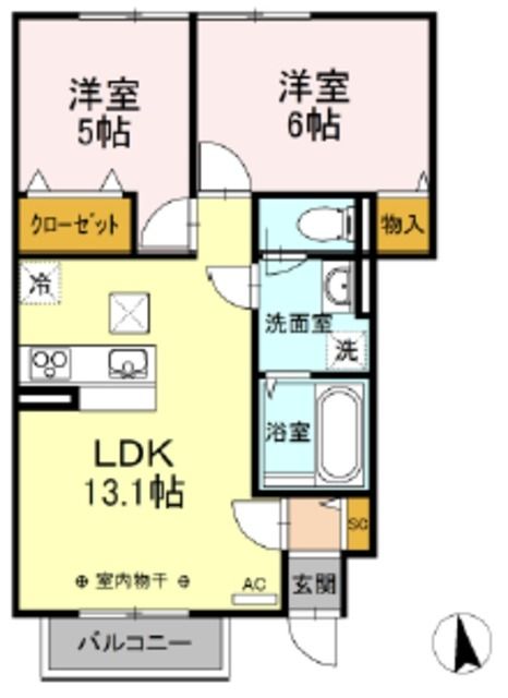 メゾンソレイユの間取り