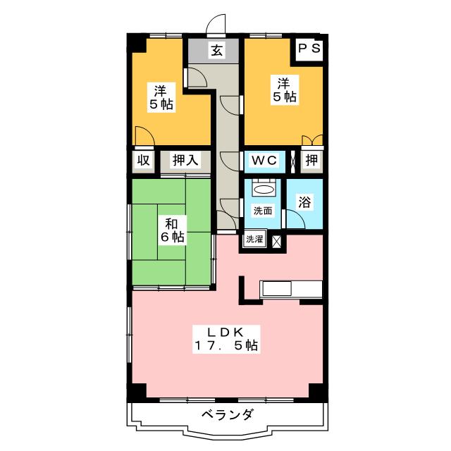 ハイライズ大清水の間取り