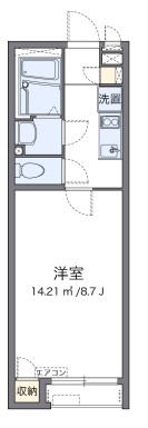 横浜市泉区新橋町のアパートの間取り