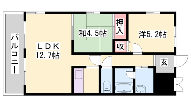 サウスウィンドウの間取り