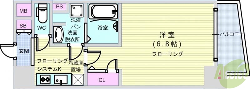 エスリード阿波座ノースプレイスの間取り