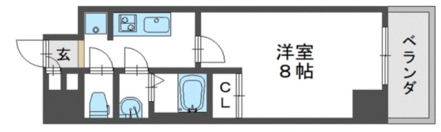 エセリアル喜連瓜破の間取り