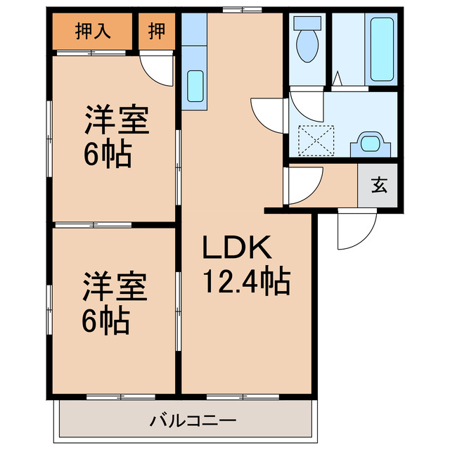 ブラニッシュハイツ　Aの間取り