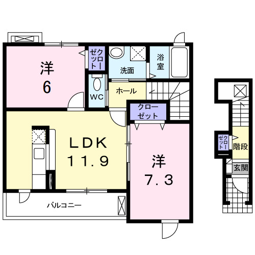 クレール　IIIの間取り