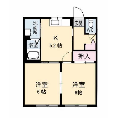 シャーメゾンソレイユＢ棟の間取り