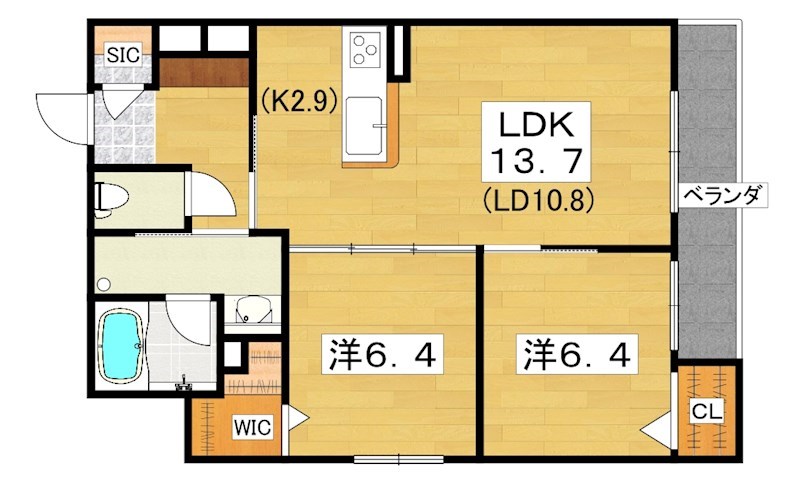 エスペランサ　レジデンスIIの間取り