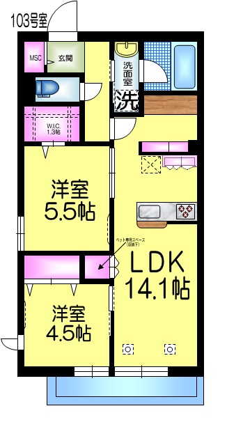 クレストの間取り