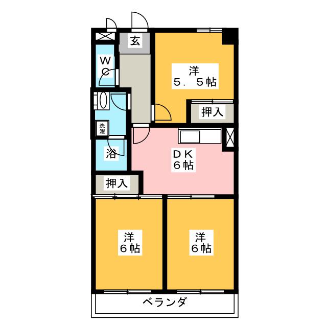 ソレアード川添の間取り