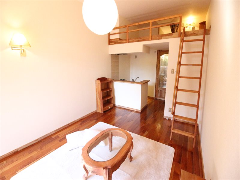 居室・リビング　南面居室・照明・エアコン＆無料レンタル家具付き