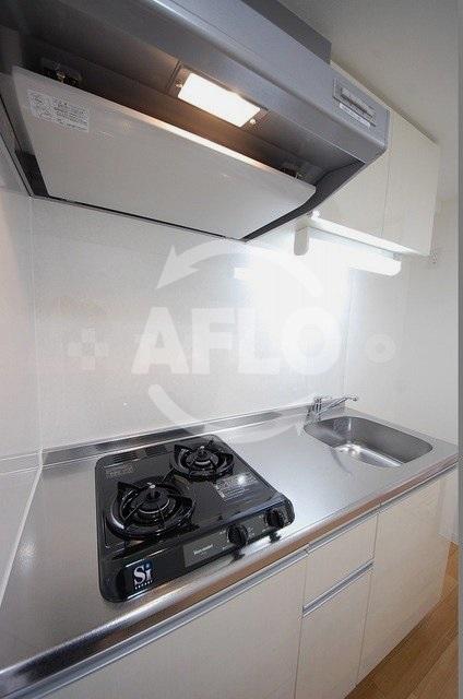 キッチン　ヴィラ・リヴィエール　2口ガスシステムキッチン