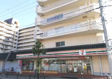 コンビニ　セブン-イレブン 大阪中野２丁目店（コンビニ）まで77m