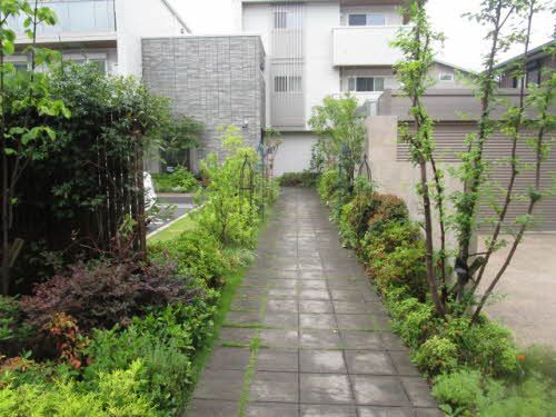 建物外観　緑の美しい植栽たちがお出迎え♪