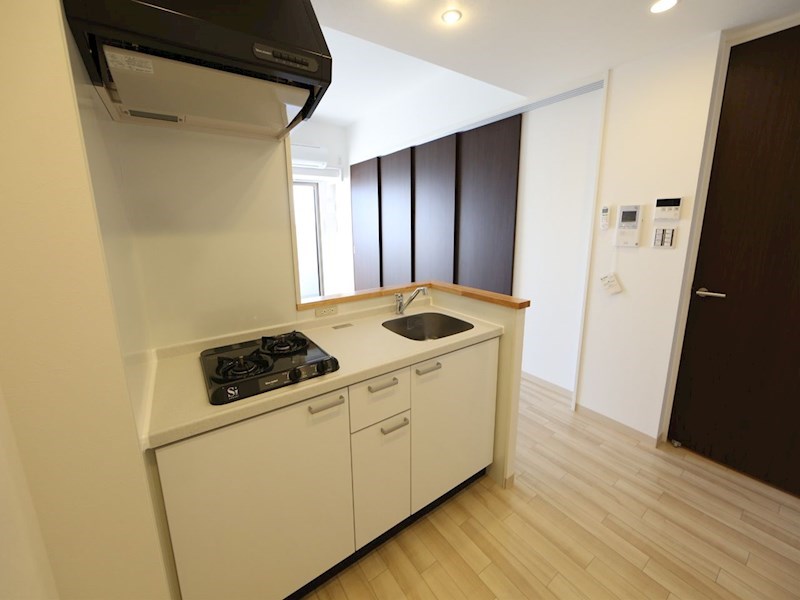 キッチン　システムキッチン（ガス2口コンロ付）カウンターキッチン