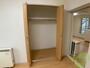 収納　寝室の収納です。部屋がすっきり片付きます。