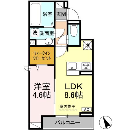 Dアセット飛田給の間取り写真