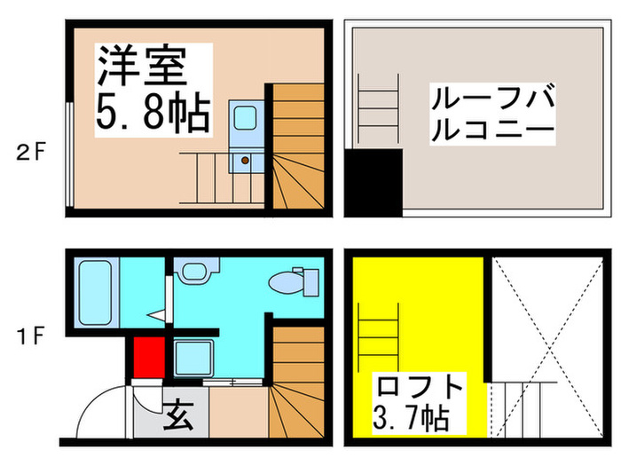 Y ́s ANNEX Bの間取り写真