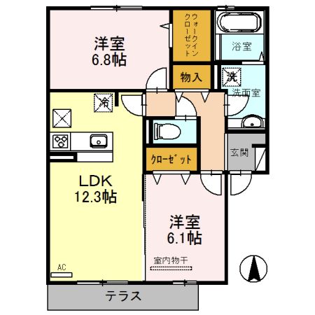Eterna A棟の間取り写真