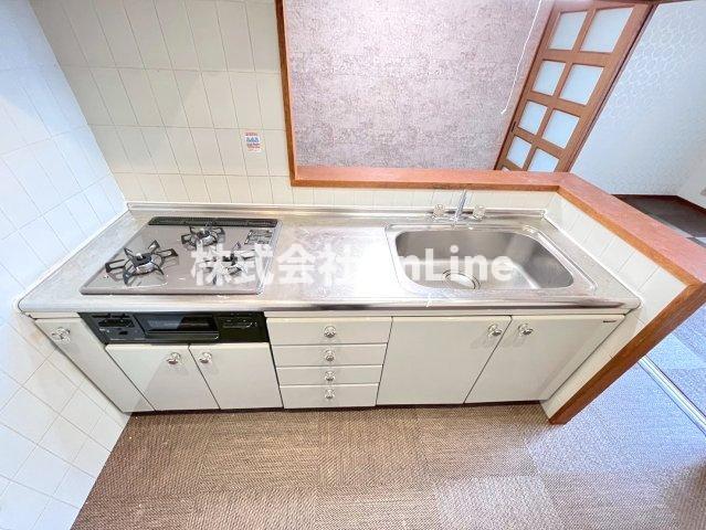近鉄大阪線 近鉄八尾駅 徒歩7分 8階建 築38年のキッチン写真